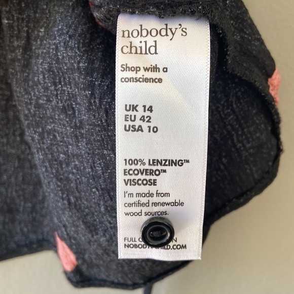 Nobody’s Child Black and Red Polka Tie Top - Picture 5 of 5